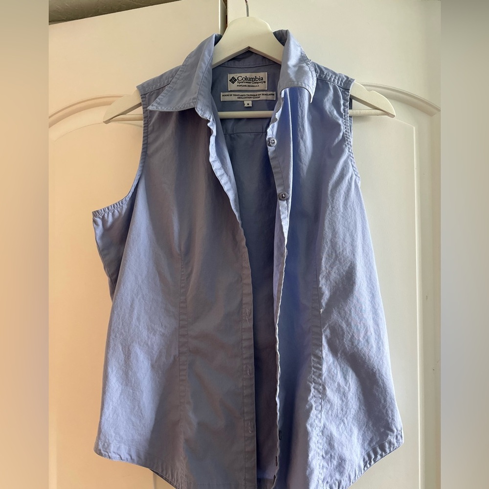 Columbia Periwinkle Short Sleeve Button Down